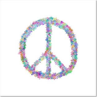 Peace Flower Power Sign Posters and Art